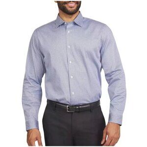 NWOT Tahari Mens L Regular Fit Stretch Button-Up Long-Sleeve Shirt Pattern